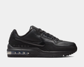 Black Nike Air Max sneaker on a white background