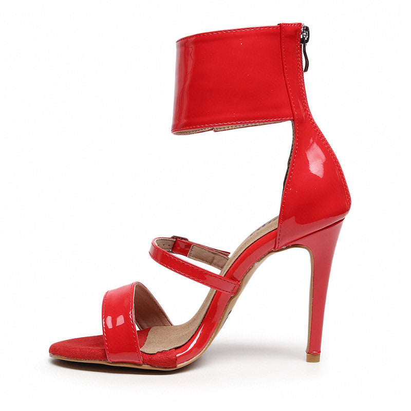 Amante - Red Vegan Patent - Street Sole
