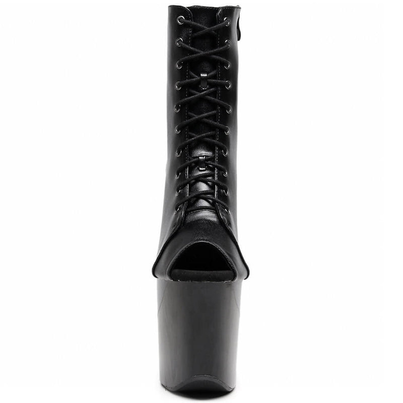 Angel - Black Vegan Leather - Street Sole