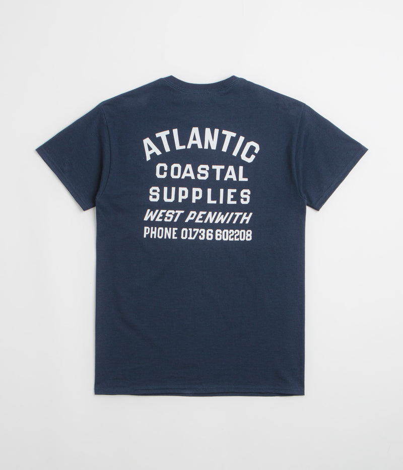 Atlantic Coastal Supplies Boatyard T-Shirt in Navy