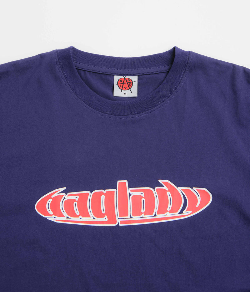 Baglady Warp Logo T-Shirt in Navy
