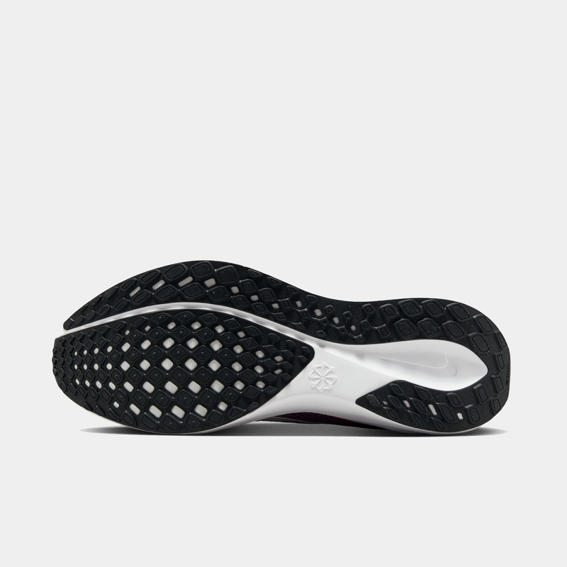 Nike Buffalo Bills Pegasus 41 running shoes outsole featuring black rubber with textured grip and white midsole detailing.