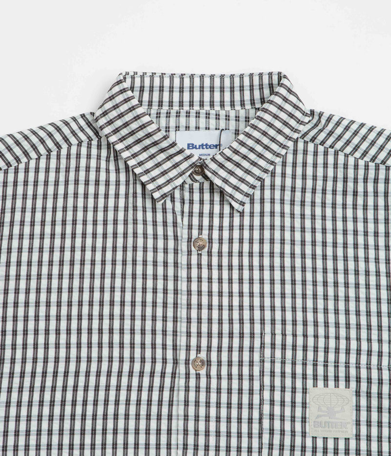 Butter Goods Equipment Short Sleeve Shirt in Black and White