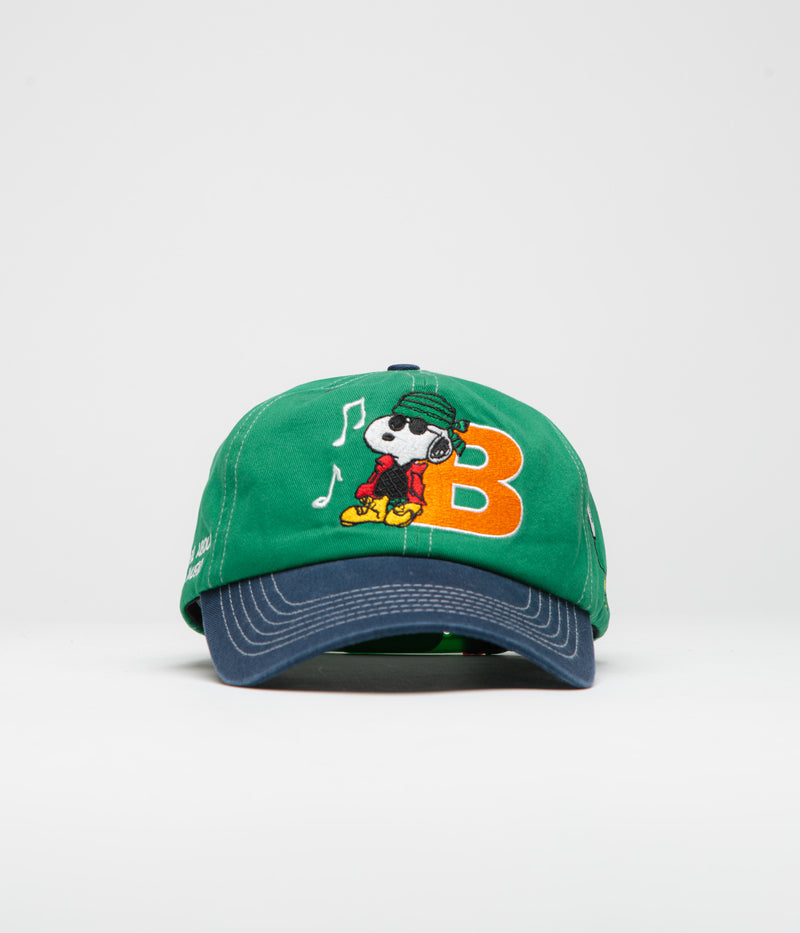 Butter Goods x Peanuts Music Cap in Washed Kelly Green and Navy
