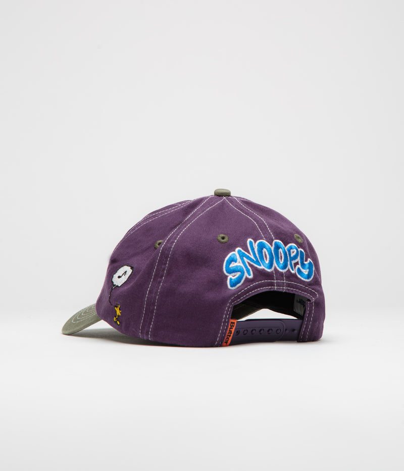 Butter Goods x Peanuts Music Cap in Washed Purple and Fern
