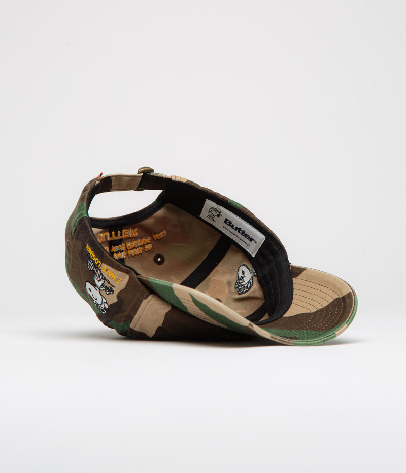 Butter Goods x Peanuts Rats Cap in Washed Camo