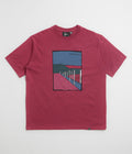 by Parra Beach Parking T-Shirt in Raspberry
