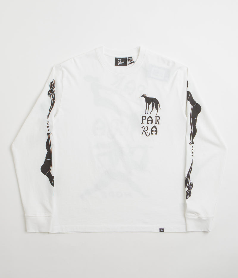 by Parra Dog Training Long Sleeve T-Shirt in White