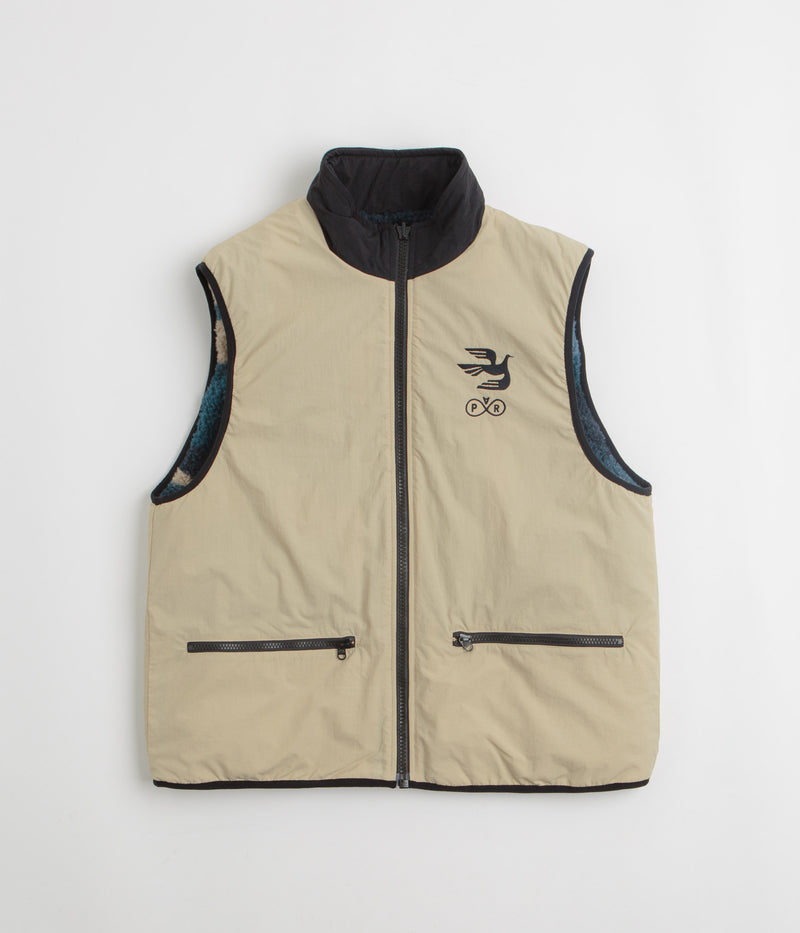 by Parra Infinite Bird Reversible Vest in Navy Blue