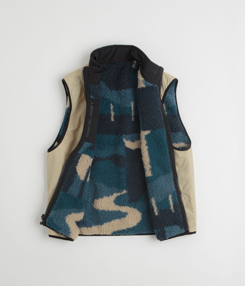 by Parra Infinite Bird Reversible Vest in Navy Blue