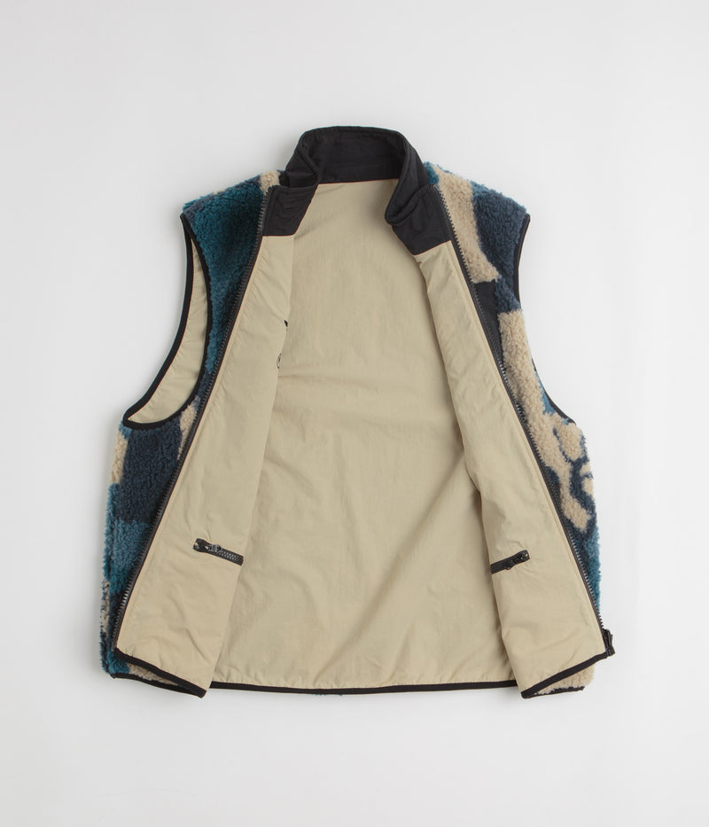 by Parra Infinite Bird Reversible Vest in Navy Blue