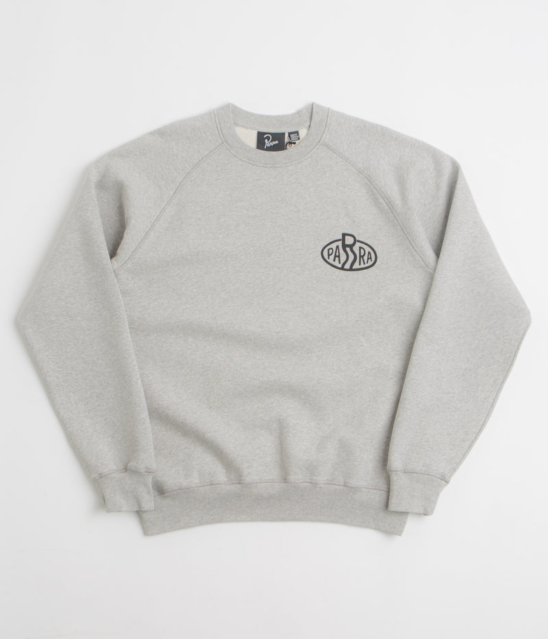 by Parra Legs Logo Crewneck Sweatshirt in Heather Grey