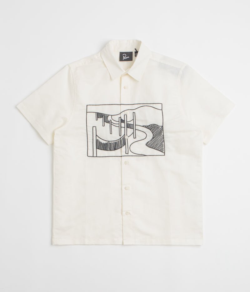 by Parra The Dunes Short Sleeve Shirt in Off White