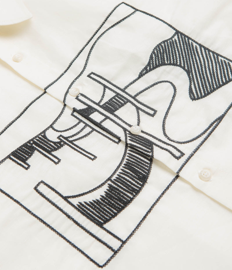 by Parra The Dunes Short Sleeve Shirt in Off White