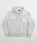 by Parra Word Salad Full Zip Hoodie in Heather Grey