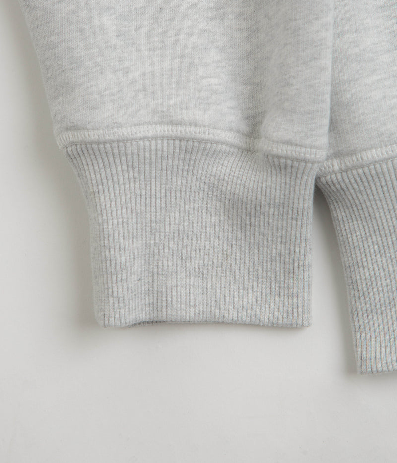 by Parra Word Salad Full Zip Hoodie in Heather Grey