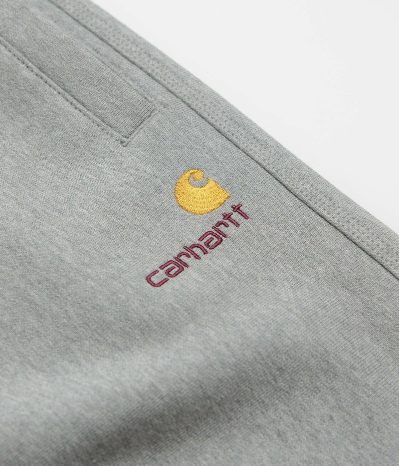 Carhartt American Script Sweatpants in Grey Heather