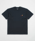 Carhartt American Script T-Shirt in Deep Night