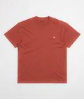 Carhartt American Script T-Shirt in Oxide Red