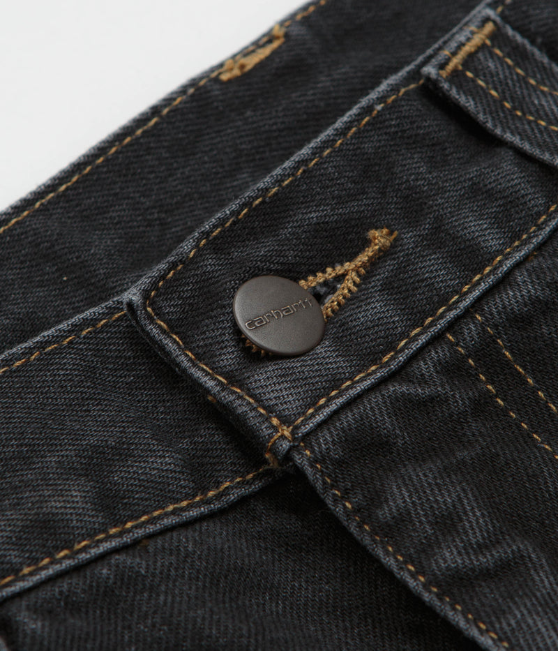 Carhartt Brandon Pants in Black Stone Washed