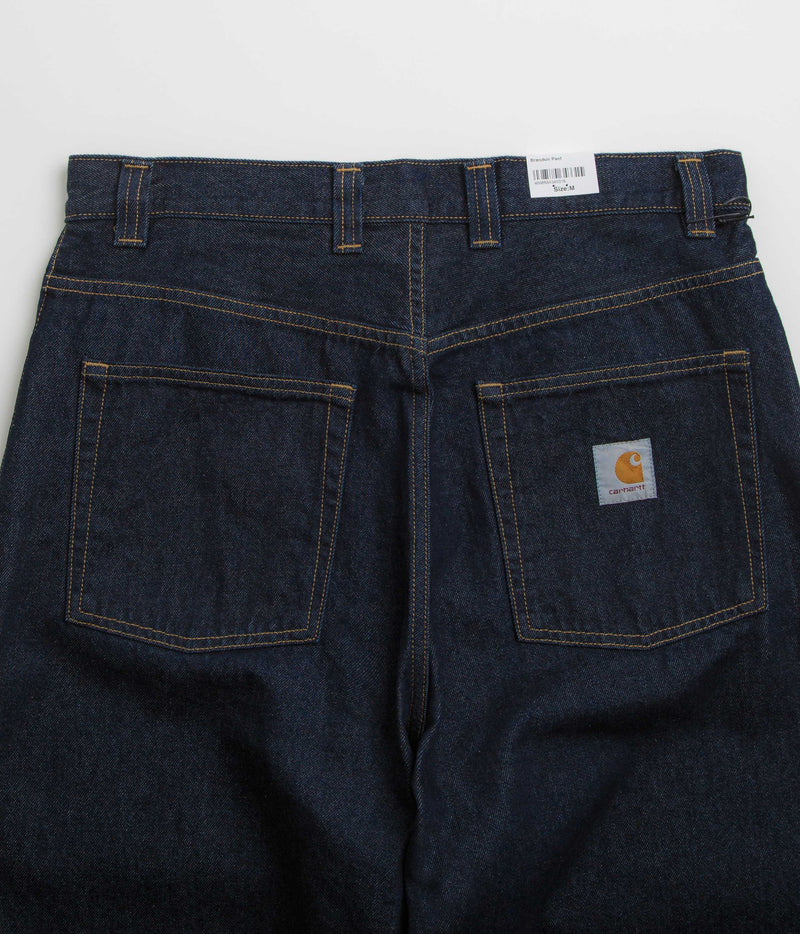 Carhartt Brandon Pants in Blue Rinsed and Blue