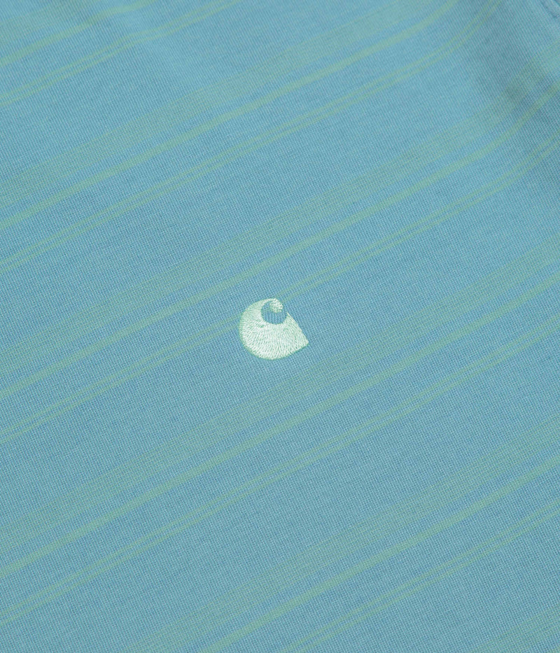 Carhartt Brodine T-Shirt in Brodine Stripe and Saguaro