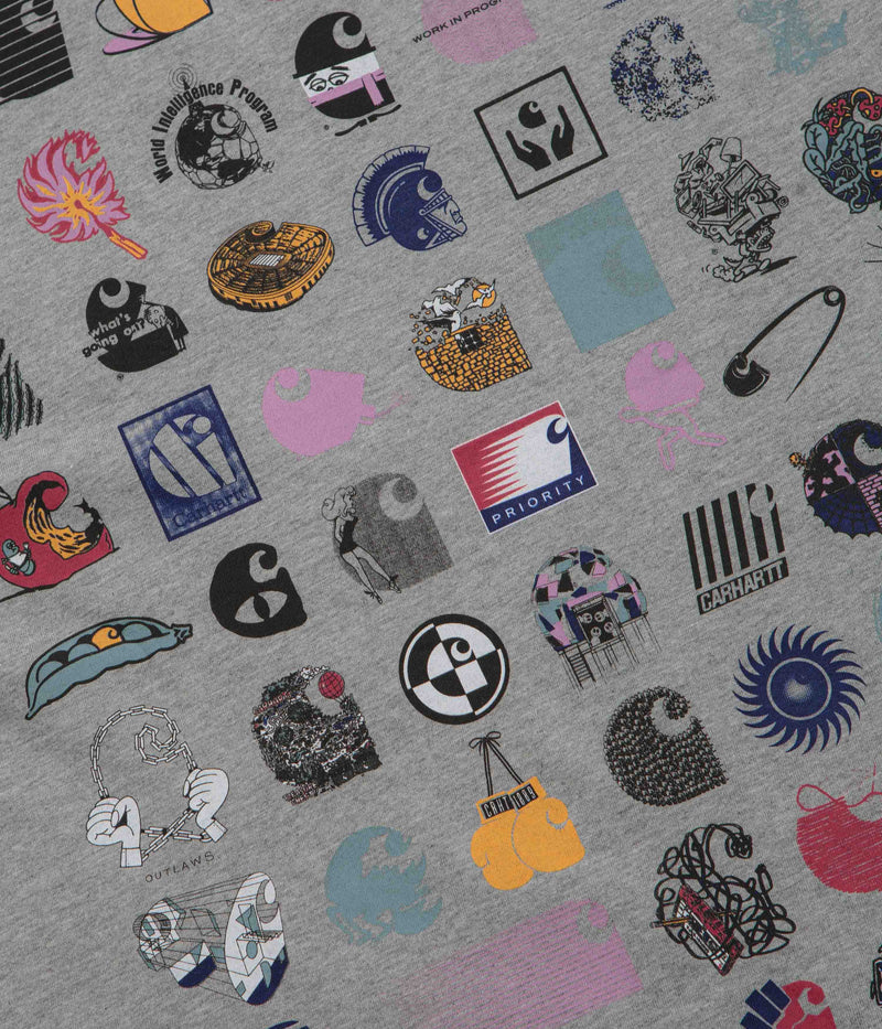 Carhartt C Logo Archive T-Shirt in Grey Heather