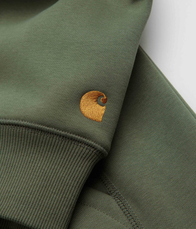 Carhartt Chase Hoodie in Leaf and Gold