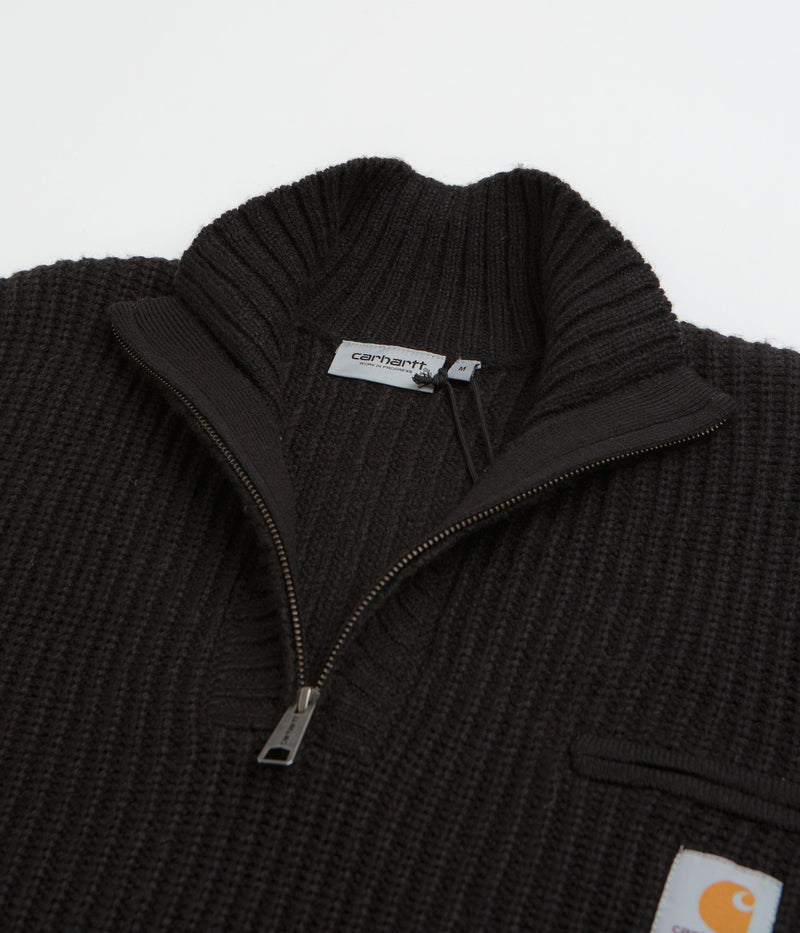 Carhartt Detroit Half Zip Sweatshirt in Black