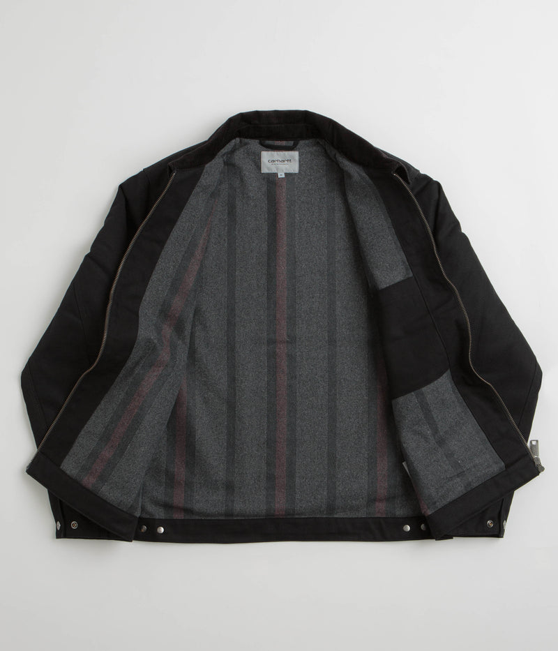 Carhartt Detroit Jacket in Black and Black Rigid