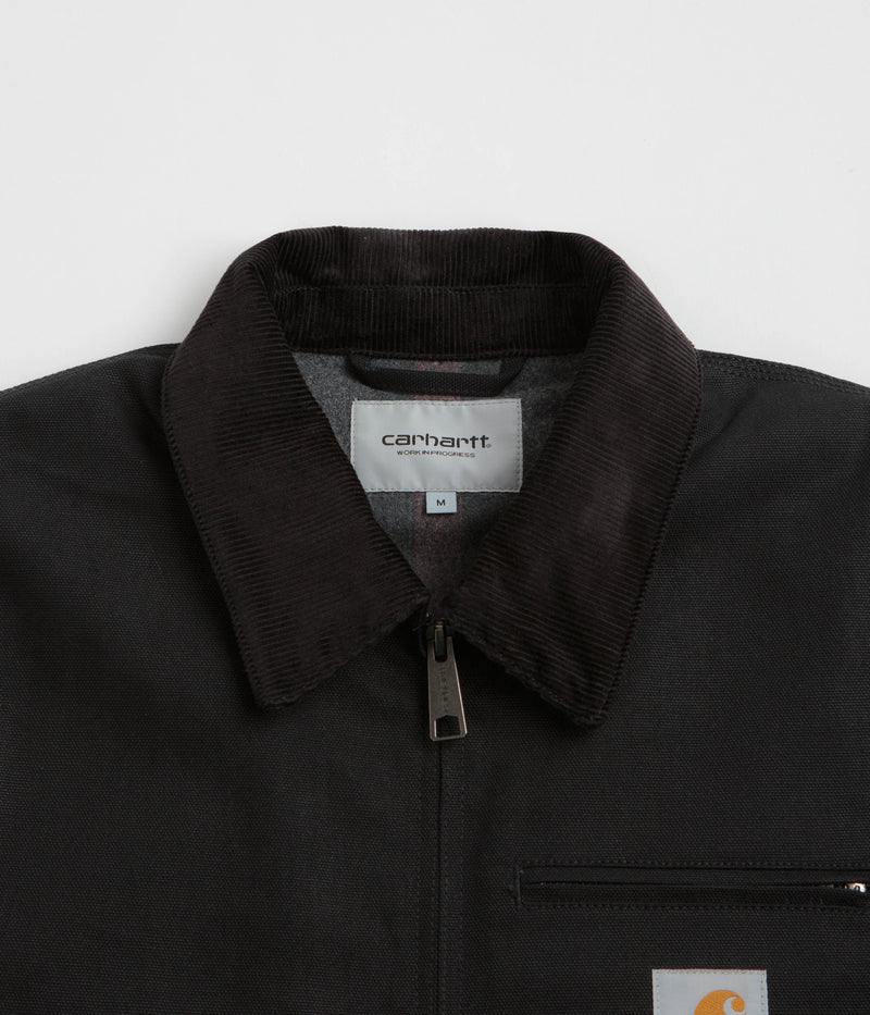 Carhartt Detroit Jacket in Black and Black Rigid