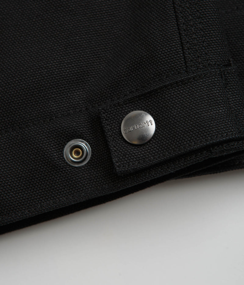 Carhartt Detroit Jacket in Black and Black Rigid