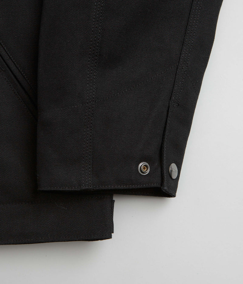 Carhartt Detroit Jacket in Black and Black Rigid