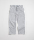 Carhartt Double Knee Denim Pants in Black Chalk Wash