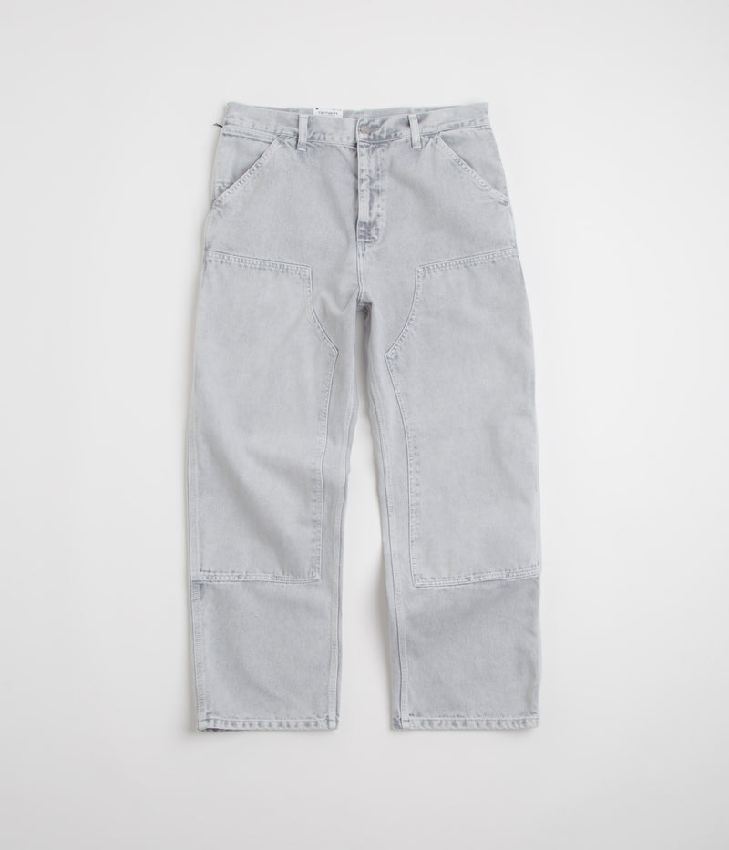 Carhartt Double Knee Denim Pants in Black Chalk Wash