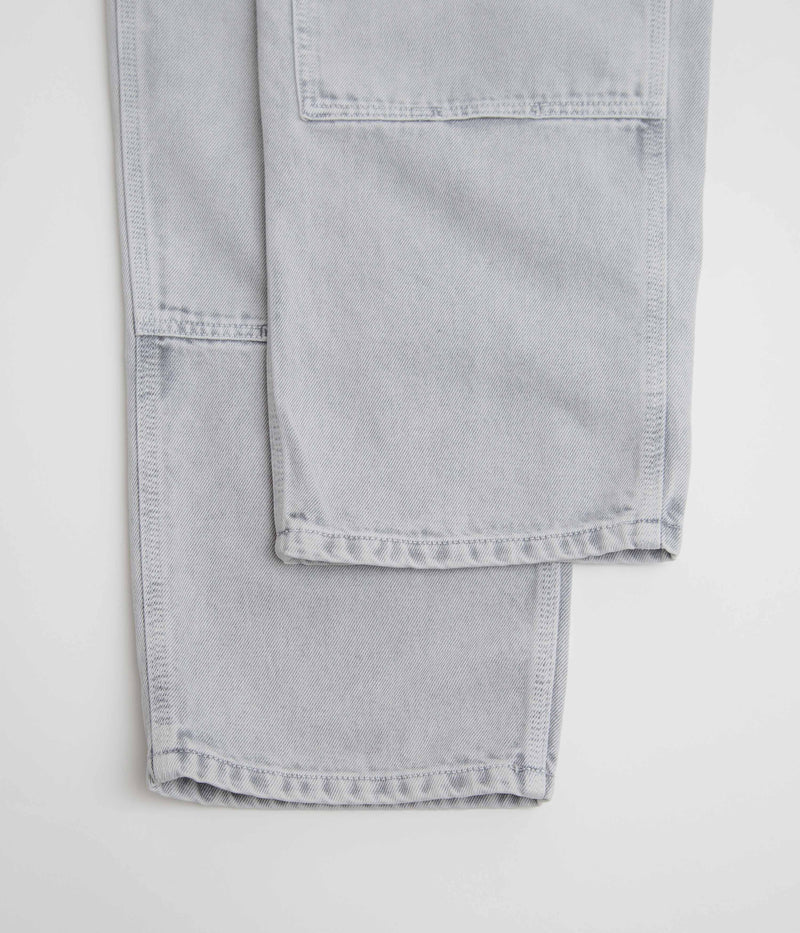 Carhartt Double Knee Denim Pants in Black Chalk Wash