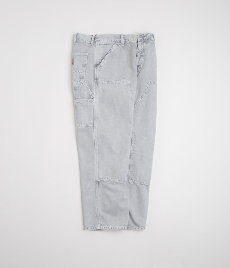 Carhartt Double Knee Denim Pants in Black Chalk Wash
