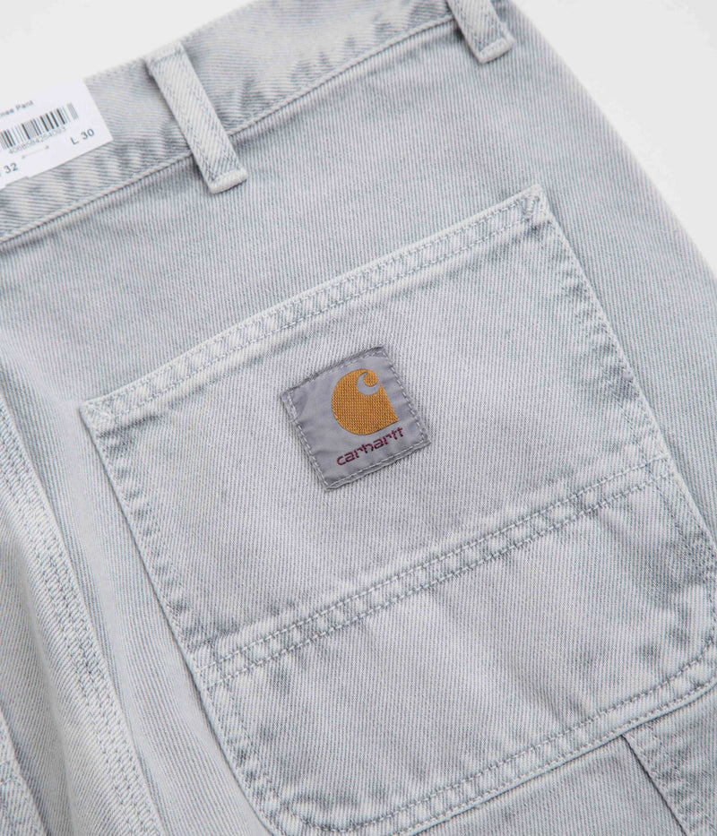 Carhartt Double Knee Denim Pants in Black Chalk Wash