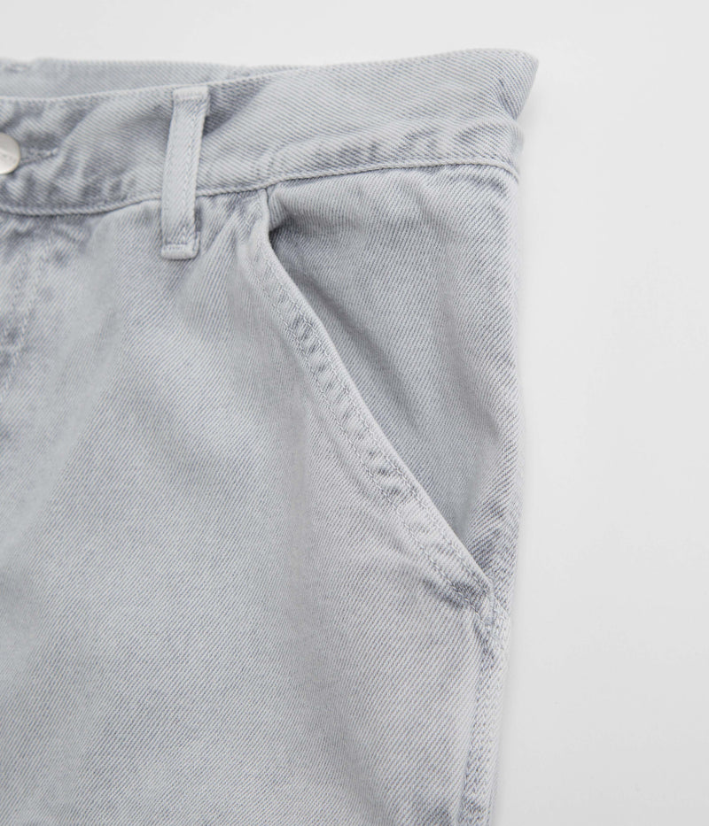 Carhartt Double Knee Denim Pants in Black Chalk Wash