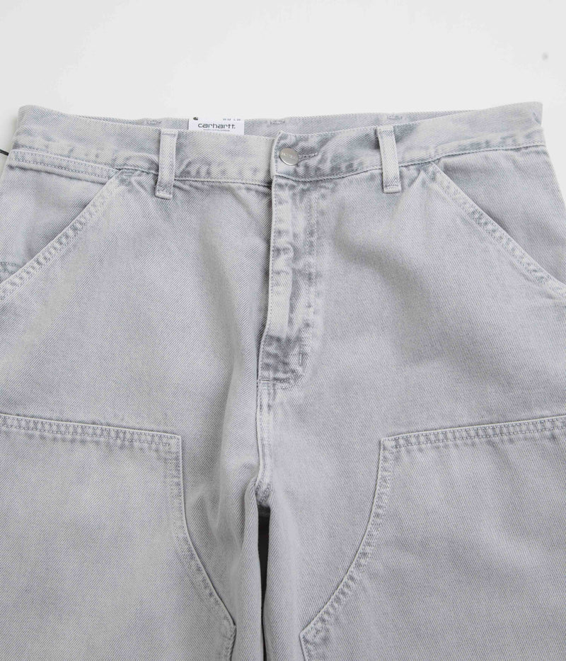 Carhartt Double Knee Denim Pants in Black Chalk Wash