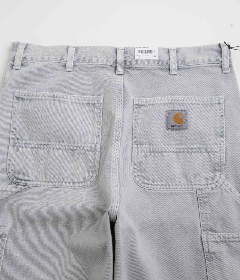 Carhartt Double Knee Denim Pants in Black Chalk Wash