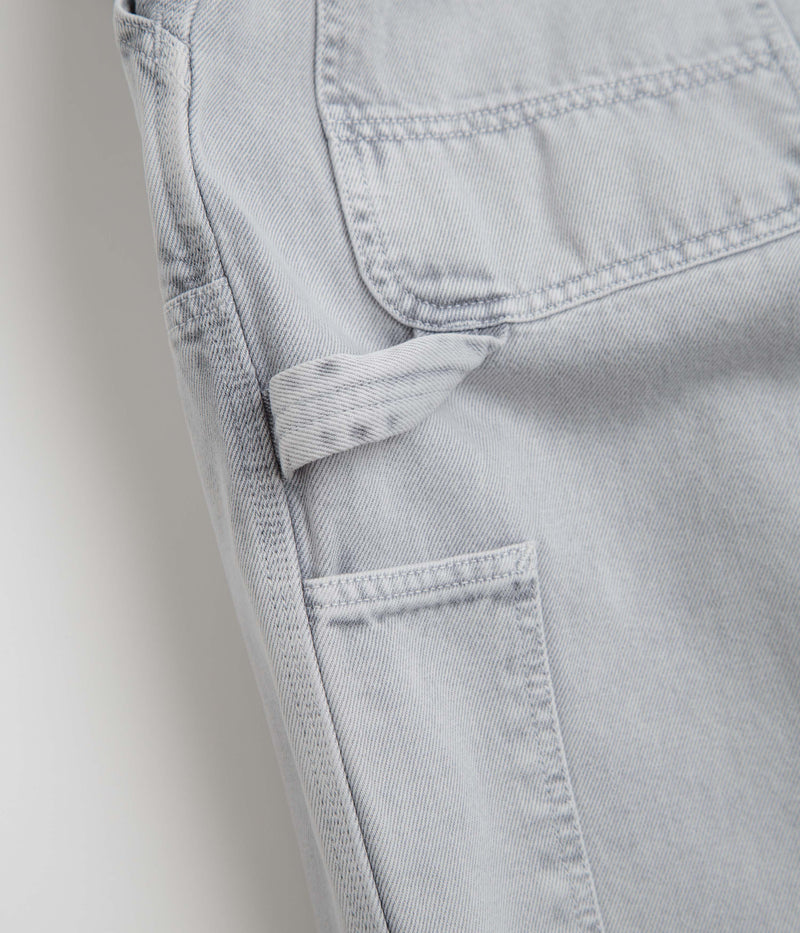 Carhartt Double Knee Denim Pants in Black Chalk Wash