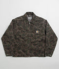 Carhartt Duck Detroit Jacket in Camo Duck and Green / Porphyry