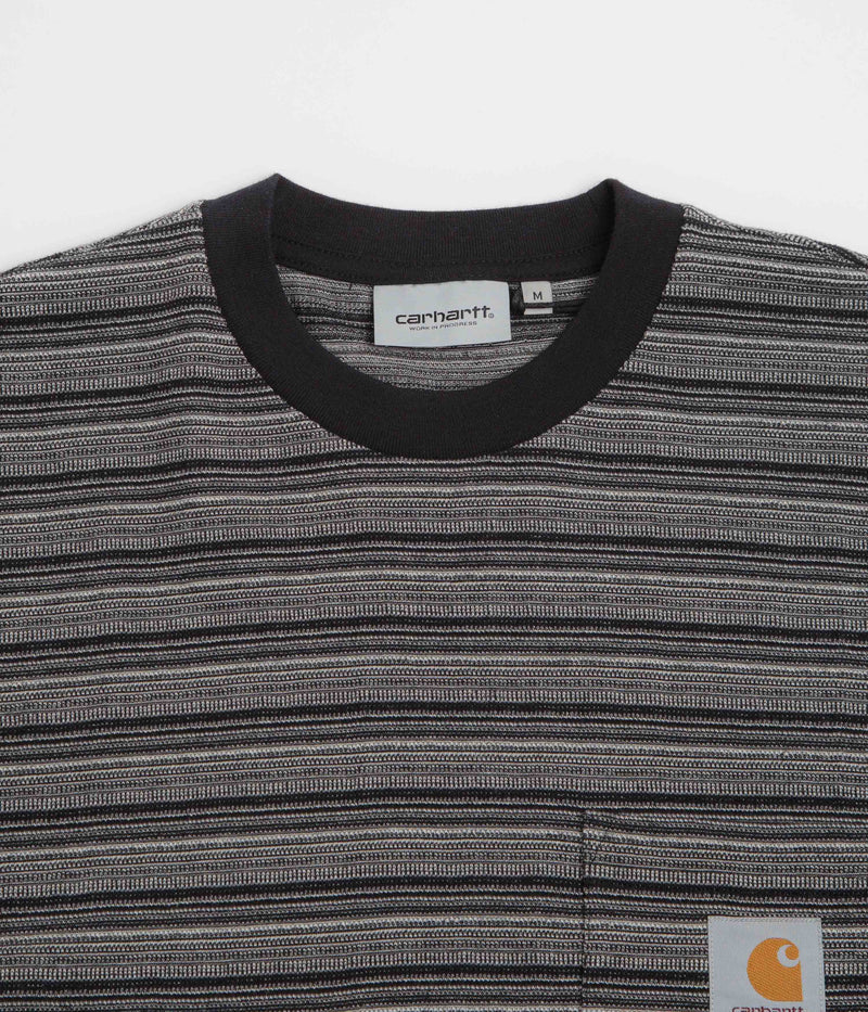 Carhartt Gellar Pocket T-Shirt in Gellar Stripe and Black