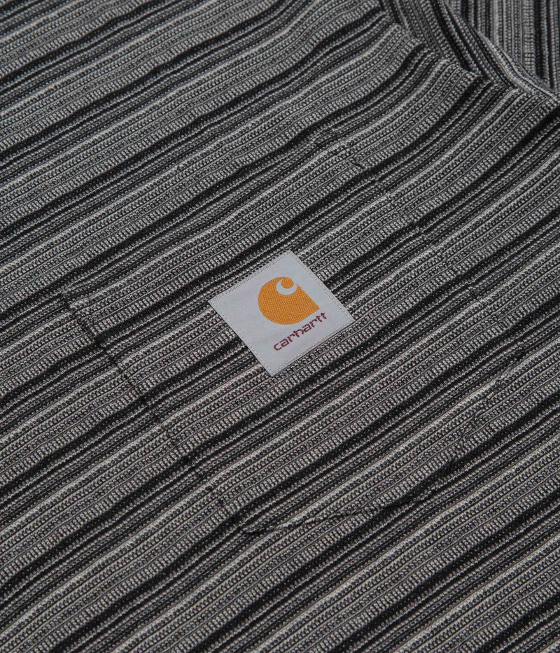 Carhartt Gellar Pocket T-Shirt in Gellar Stripe and Black