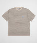 Carhartt Gellar Pocket T-Shirt in Gellar Stripe and Wax