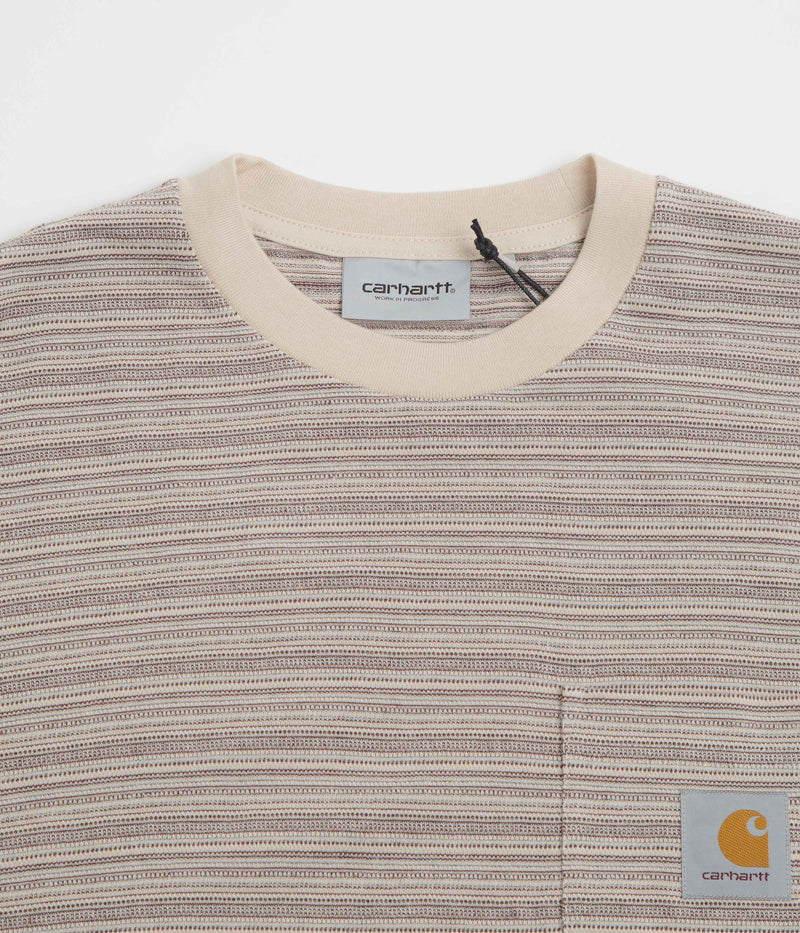 Carhartt Gellar Pocket T-Shirt in Gellar Stripe and Wax