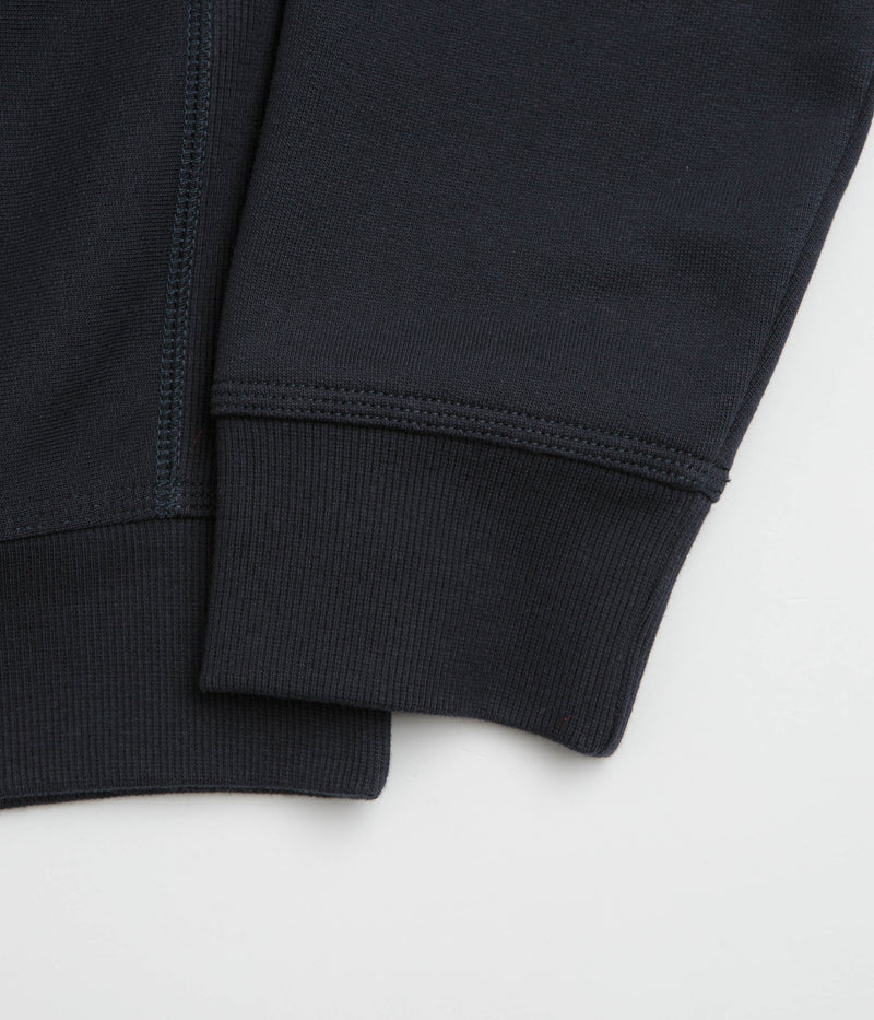 Carhartt Half Zip American Script Sweatshirt in Deep Night