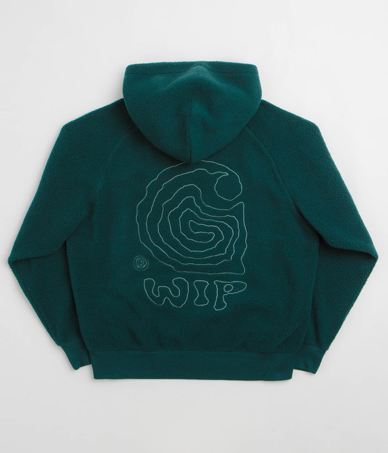 Carhartt Helix Hoodie in Deep Lagoon and Silver Pine