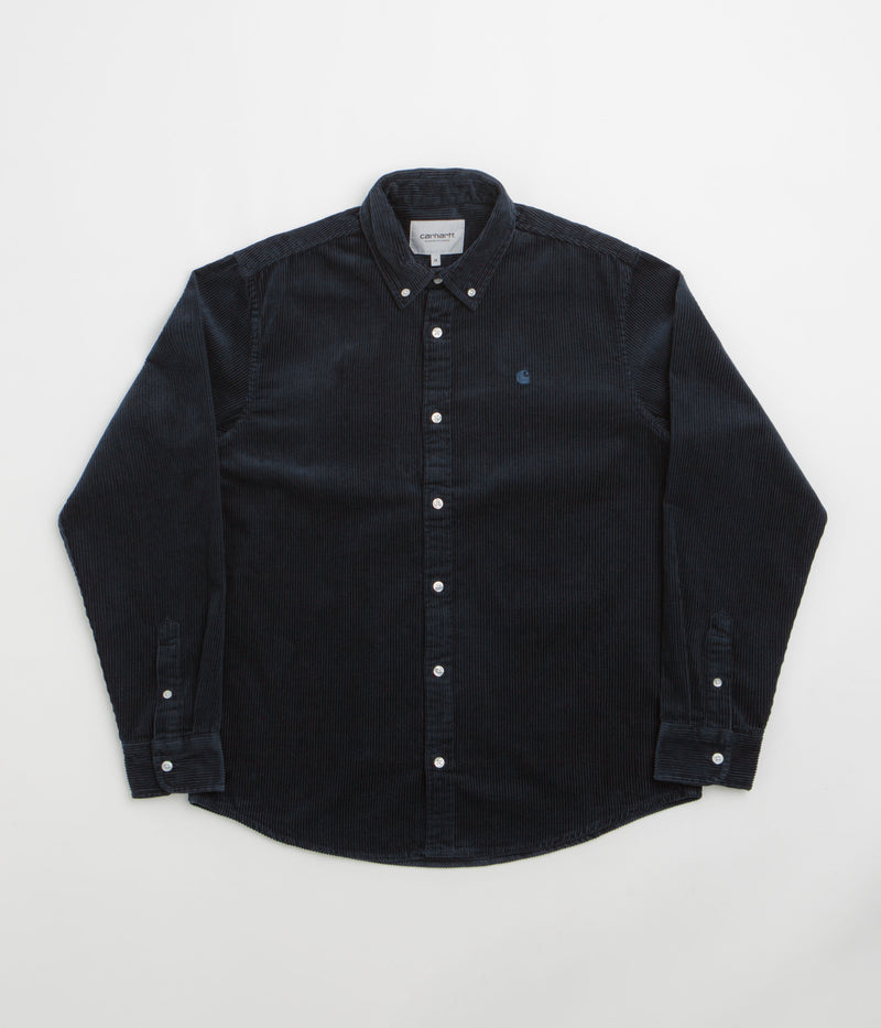 Carhartt Madison Cord Shirt in Dark Navy and Dark Navy